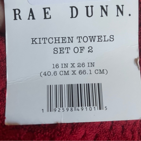 Rae Dunn red white Christmas Kitchen Towels NWT - Picture 12 of 12